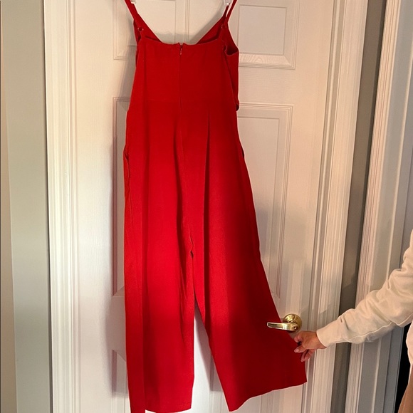 Elegant Red Sleeveless jumpsuit - Picture 3 of 4
